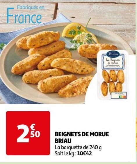Auchan Beignets de morue briau offre