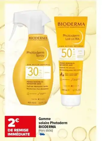 Carrefour maPara parapharmacie Gamme solaire Photoderm BIODERMA offre