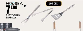 La Foir'Fouille 3 USTENSILES BARBECUE offre