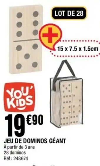 La Foir'Fouille JEU DE DOMINOS GÉANT offre
