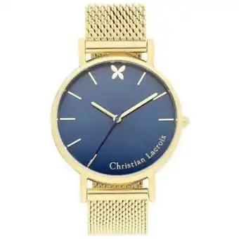 Christian lacroix montres - montre christian lacroix montres clfh1808 - montre bracelet milanais doré femme - montre femme