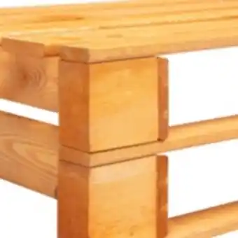 E.Leclerc Brico Vidaxl banc palette de jardin bois marron miel offre