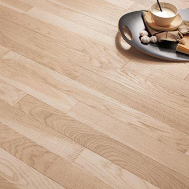 Lapeyre Parquet massif chêne chalet brut naturel offre