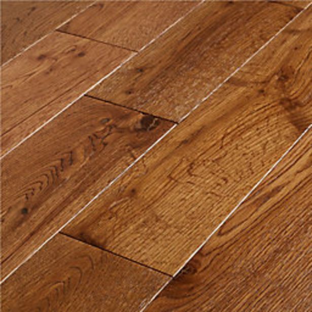 Castorama Parquet massif à coller en chêne goodhome skara finition vernis mat coloris naturel l.12,3 x ép.1,5 cm offre