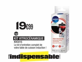 Blanc Brun wpro KIT VITROCERAMIQUE KVC015 offre