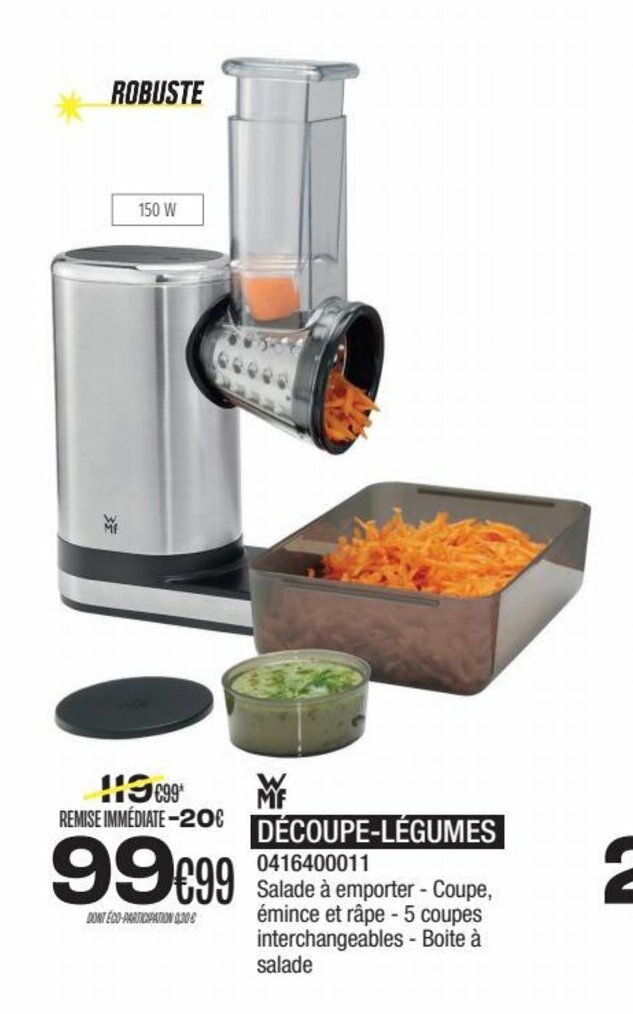 Blanc Brun DÉCOUPE-LÉGUMES 0416400011 offre