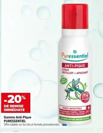 Carrefour maPara parapharmacie Gamme Anti-Pique PURESSENTIEL offre