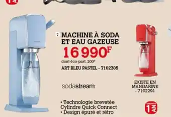 Darty sodastream MACHINE À SODA ET EAU GAZEUSE offre