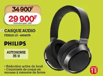 Darty PHILIPS CASQUE AUDIO FIDELIO L3-4904079 offre