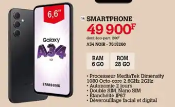 Darty 14 SMARTPHONE offre