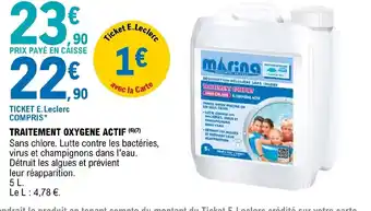 TRAITEMENT OXYGENE ACTIF