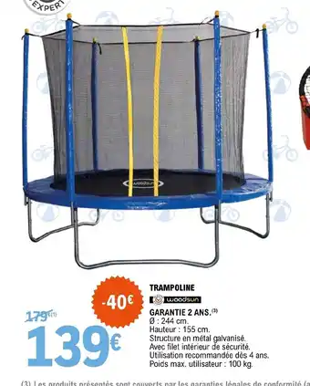 E.Leclerc TRAMPOLINE offre