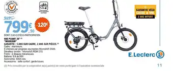 E.Leclerc VAE PLIANT 20" (¹) "WOODSUN" offre