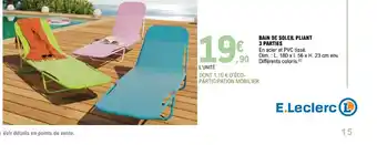 BAIN DE SOLEIL PLIANT