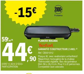 E.Leclerc PLANCHA MALAGA offre