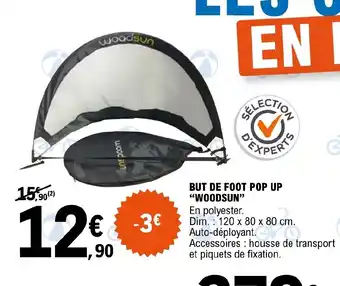 E.Leclerc BUT DE FOOT POP UP "WOODSUN" offre