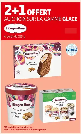 Haagen-dazs 2+1 offert au choix sur la gamme glace