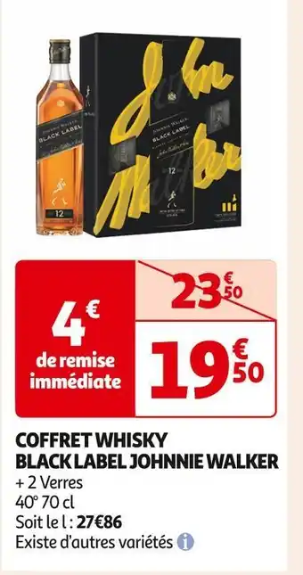 Black label johnnie walker coffret whisky