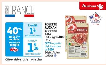 Auchan Supermarché Auchan rosette offre