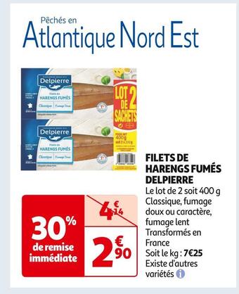 Delpierre filets de harengs fumés
