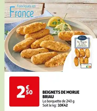 Auchan Briau beignets de morue offre