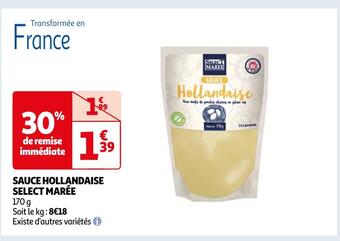Auchan Select marée sauce hollandaise offre