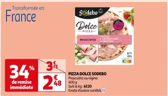 Auchan Sodebo pizza dolce offre