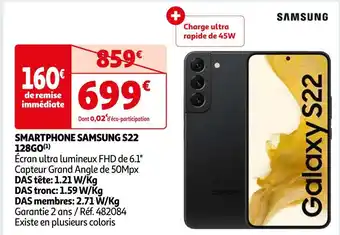 Samsung smartphone s22 128go