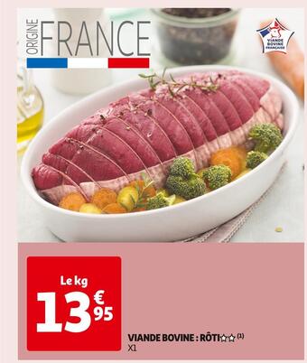Auchan Supermarché Viande bovine : rôti offre