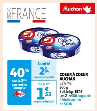 Auchan Auchan coeur à coeur offre