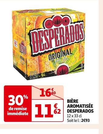Auchan Supermarché Desperados bière aromatisée offre