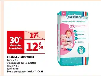 Auchan Carryboo changes carryboo offre