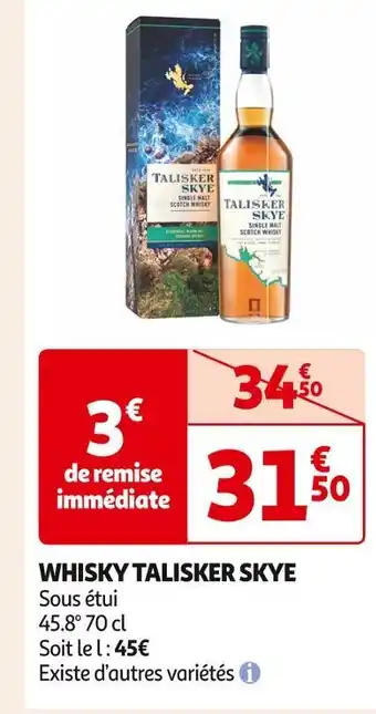 Auchan Supermarché Talisker whisky skye offre