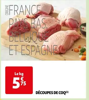 Auchan Découpes de coq offre