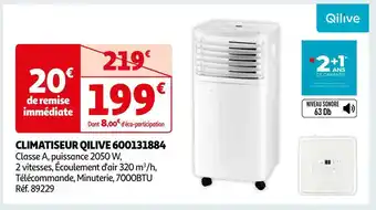 Auchan Qilive climatiseur 600131884 offre