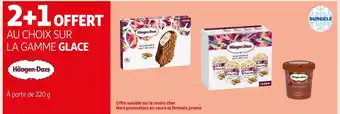 Auchan Häagen-dazs 2+1 offert au choix sur la gamme glace häagen-dazs offre
