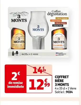 Auchan Supermarché 3 monts coffret bière offre