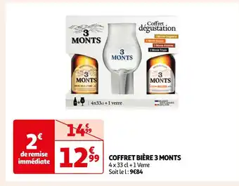 Auchan 3 monts coffret bière offre