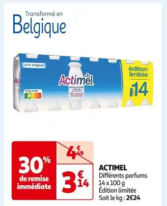 Auchan Supermarché Danone actimel offre