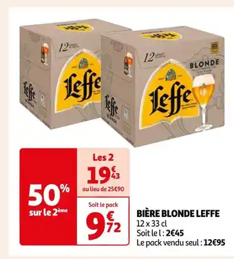 Auchan Leffe bière blonde offre