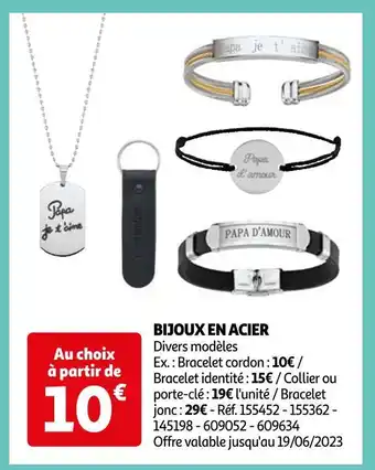 Bijoux en acier