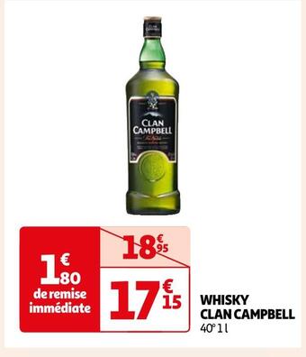 Auchan Clan campbell whisky offre
