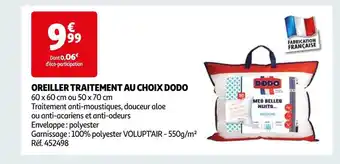 Auchan Dodo oreiller traitement au choix offre