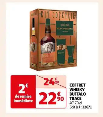 Auchan Buffalo trace coffret whisky offre