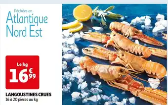 Auchan Langoustines crues offre