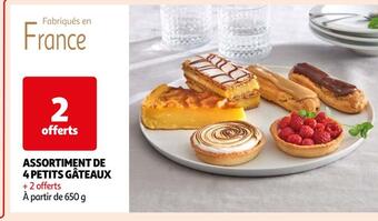Auchan Assortiment de 4 petits gâteaux offre