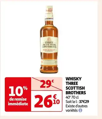 Auchan Three scottish brothers whisky offre