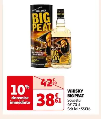 Auchan Big peat whisky offre