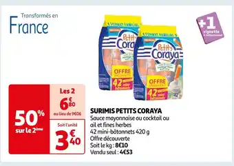 Auchan Coraya surimis petits offre