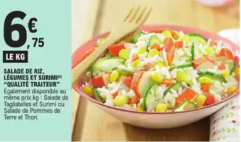 SALADE DE RIZ, LÉGUMES ET SURIMI(²)